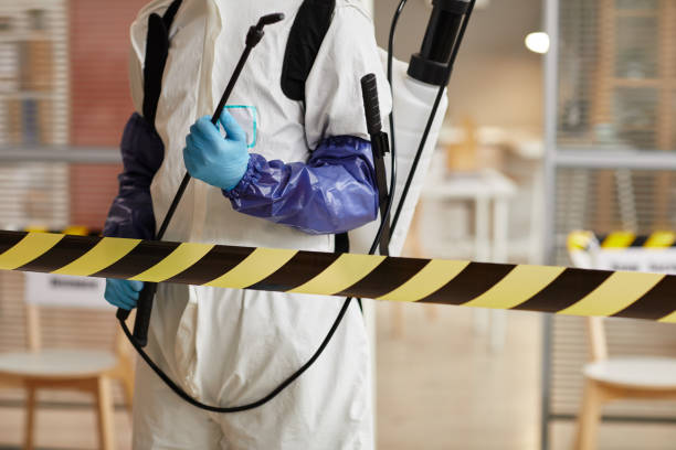 Professional Biohazard Cleanup technician working in Uniontown, AR